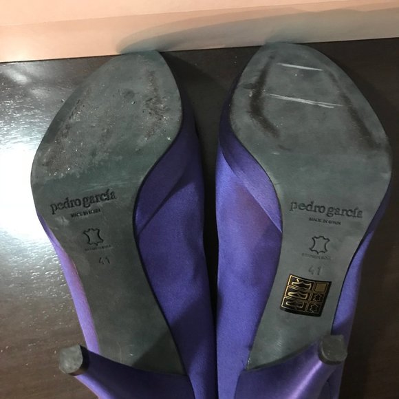 Purple Pedro Garcia open toe pumps size 41 - Picture 4 of 7